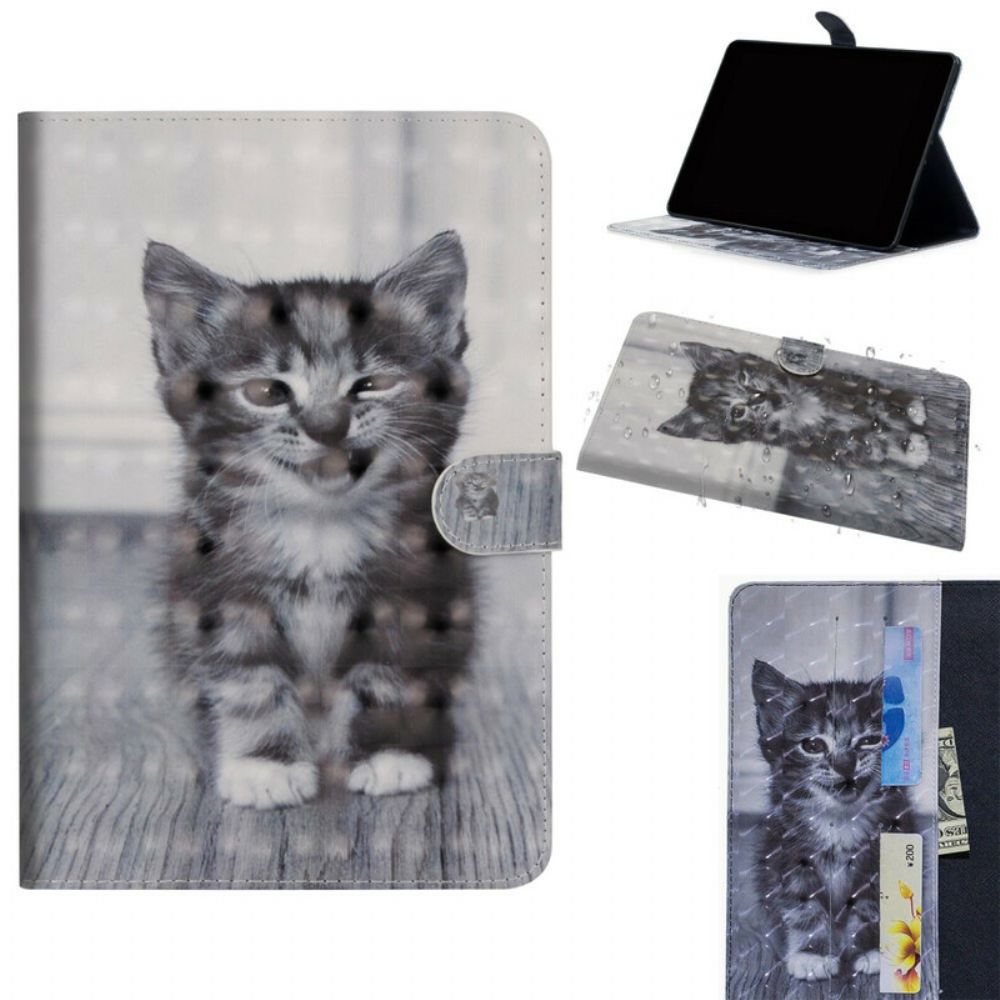 Leren Hoesje voor iPad Air (2022) (2020) / Pro 11" Kattenlichtpunten