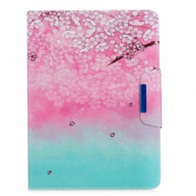 Leren Hoesje voor iPad Air (2022) (2020) / Pro 11" Lentebloemen