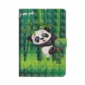 Leren Hoesje voor iPad Air (2022) (2020) / Pro 11" Panda Lichtpunten