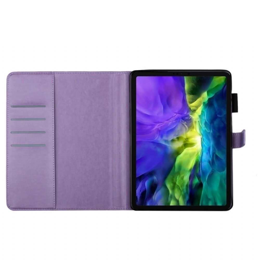 Leren Hoesje voor iPad Air (2022) (2020) / Pro 11" Vlinders Leereffect