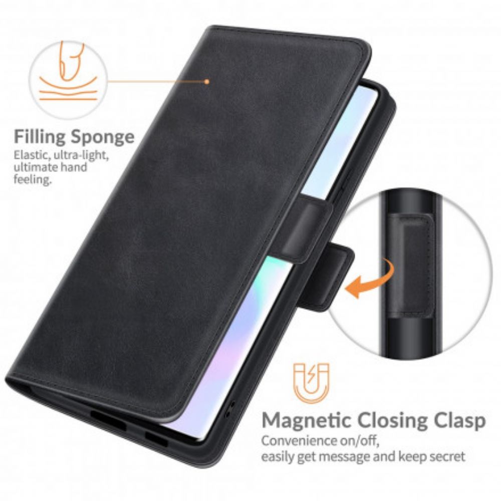 Folio-hoesje voor ZTE Axon 30 Ultra 5G Flip Case Klassieke Dubbele Klep