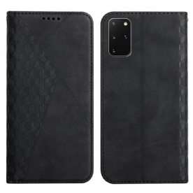 Bescherming Hoesje voor Samsung Galaxy S20 Plus 4G / 5G Folio-hoesje Geo Leereffect