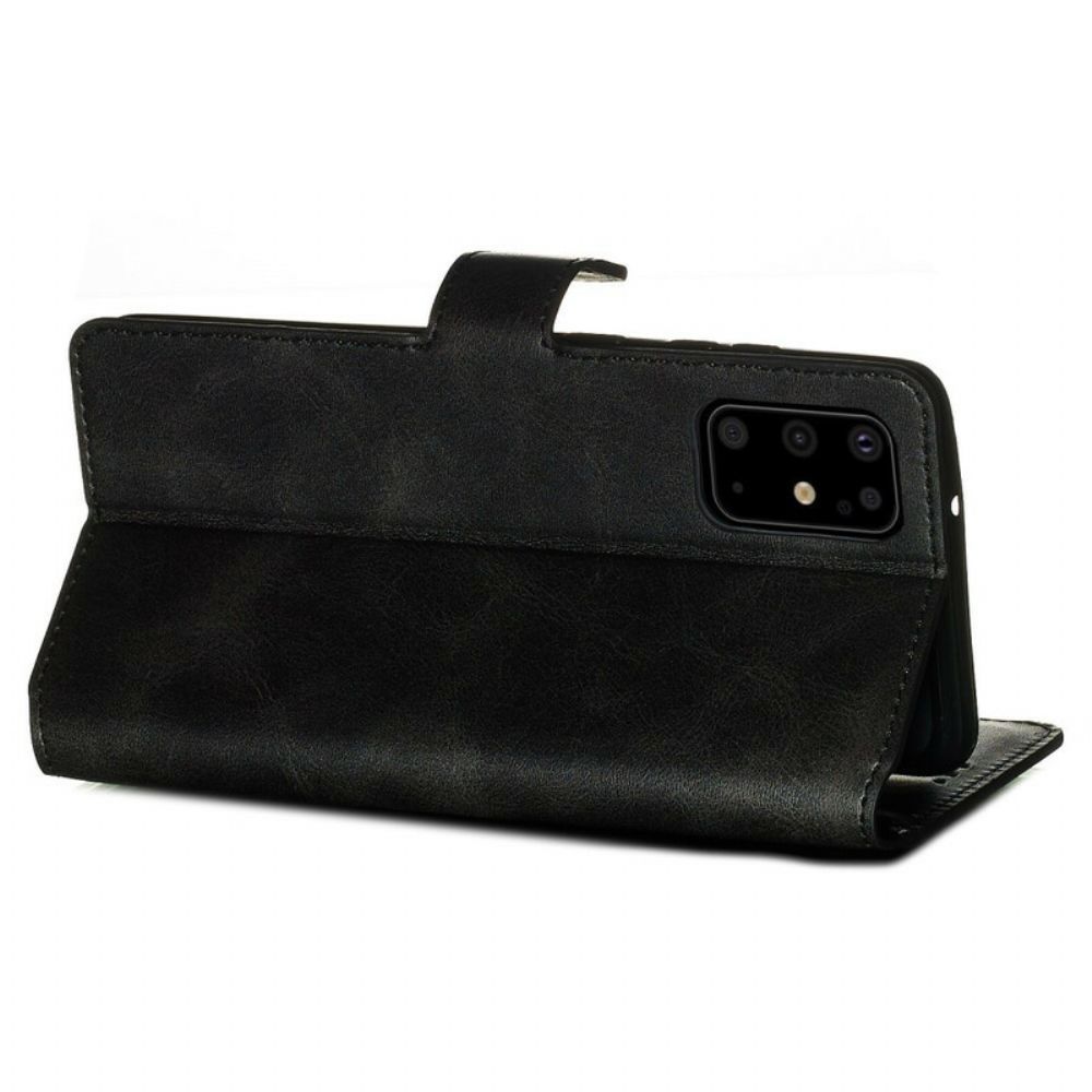 Flip Case voor Samsung Galaxy S20 Plus 4G / 5G Mat Leereffect