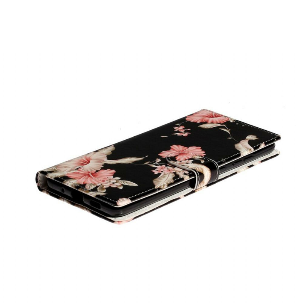 Folio-hoesje voor Samsung Galaxy S20 Plus 4G / 5G Bloemen Ontwerp