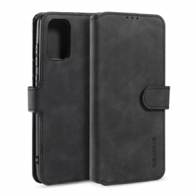 Folio-hoesje voor Samsung Galaxy S20 Plus 4G / 5G Dg.ming Retro