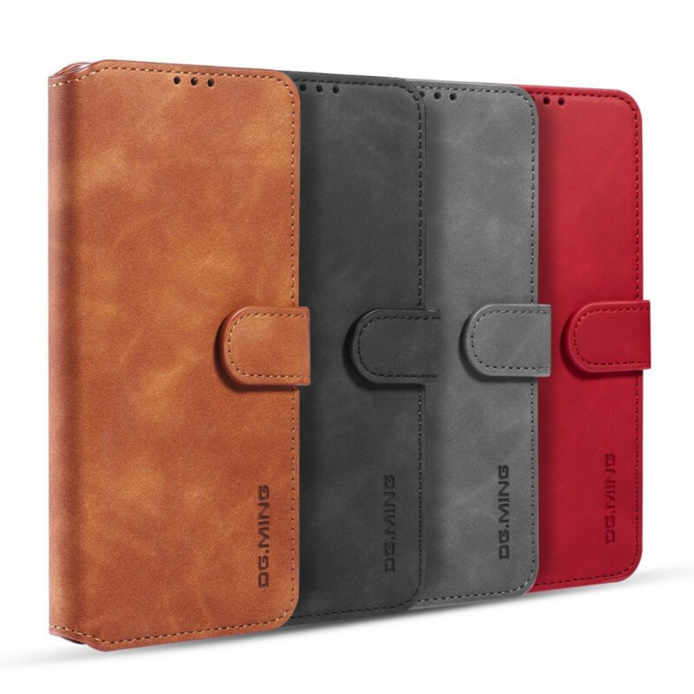 Folio-hoesje voor Samsung Galaxy S20 Plus 4G / 5G Dg.ming Retro