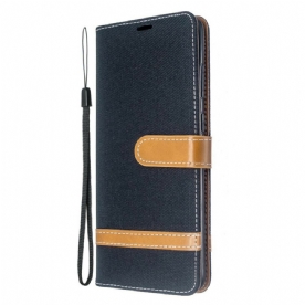 Folio-hoesje voor Samsung Galaxy S20 Plus 4G / 5G Met Ketting Band Met Stof En Leereffect