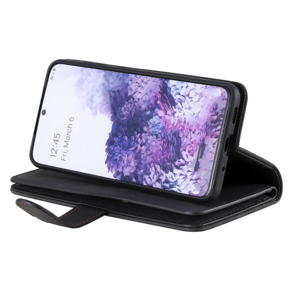 Folio-hoesje voor Samsung Galaxy S20 Plus 4G / 5G Versterkte Contouren Zak Met Rits