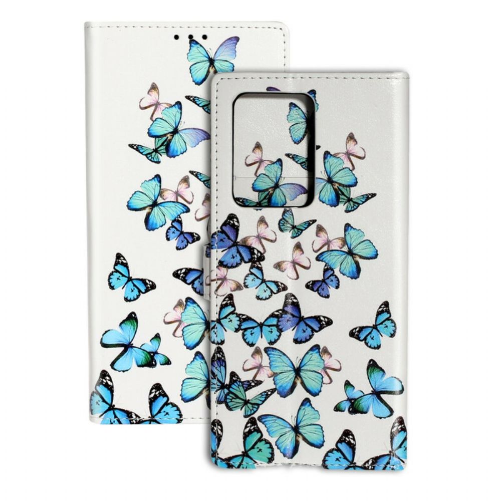 Folio-hoesje voor Samsung Galaxy S20 Plus 4G / 5G Vlinders Ontwerp