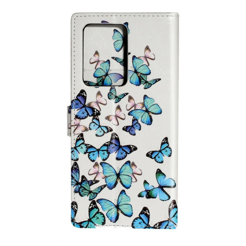 Folio-hoesje voor Samsung Galaxy S20 Plus 4G / 5G Vlinders Ontwerp