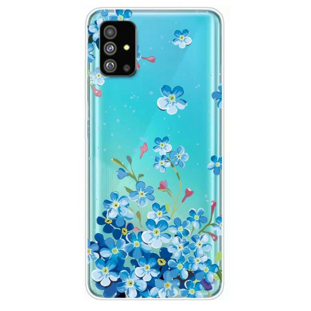 Hoesje voor Samsung Galaxy S20 Plus 4G / 5G Blauwe Bloemen