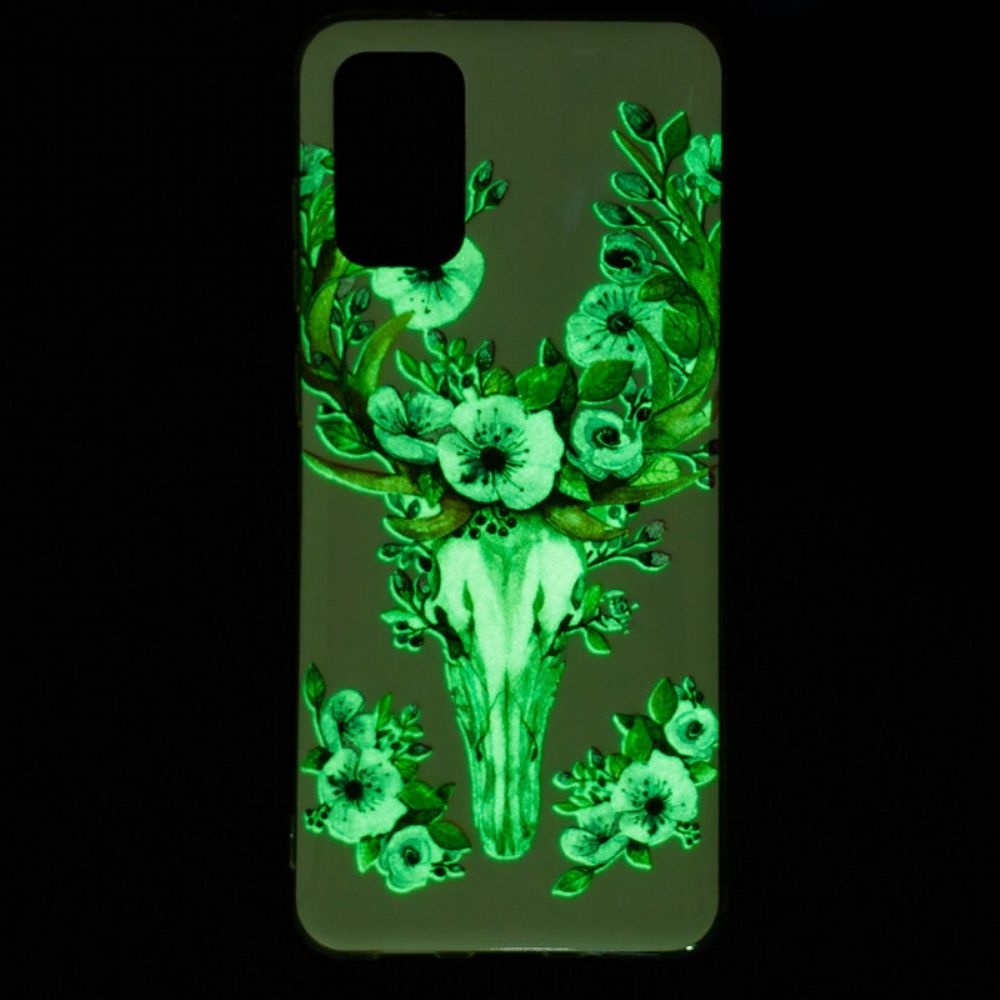 Hoesje voor Samsung Galaxy S20 Plus 4G / 5G Fluorescerende Bloem Eland