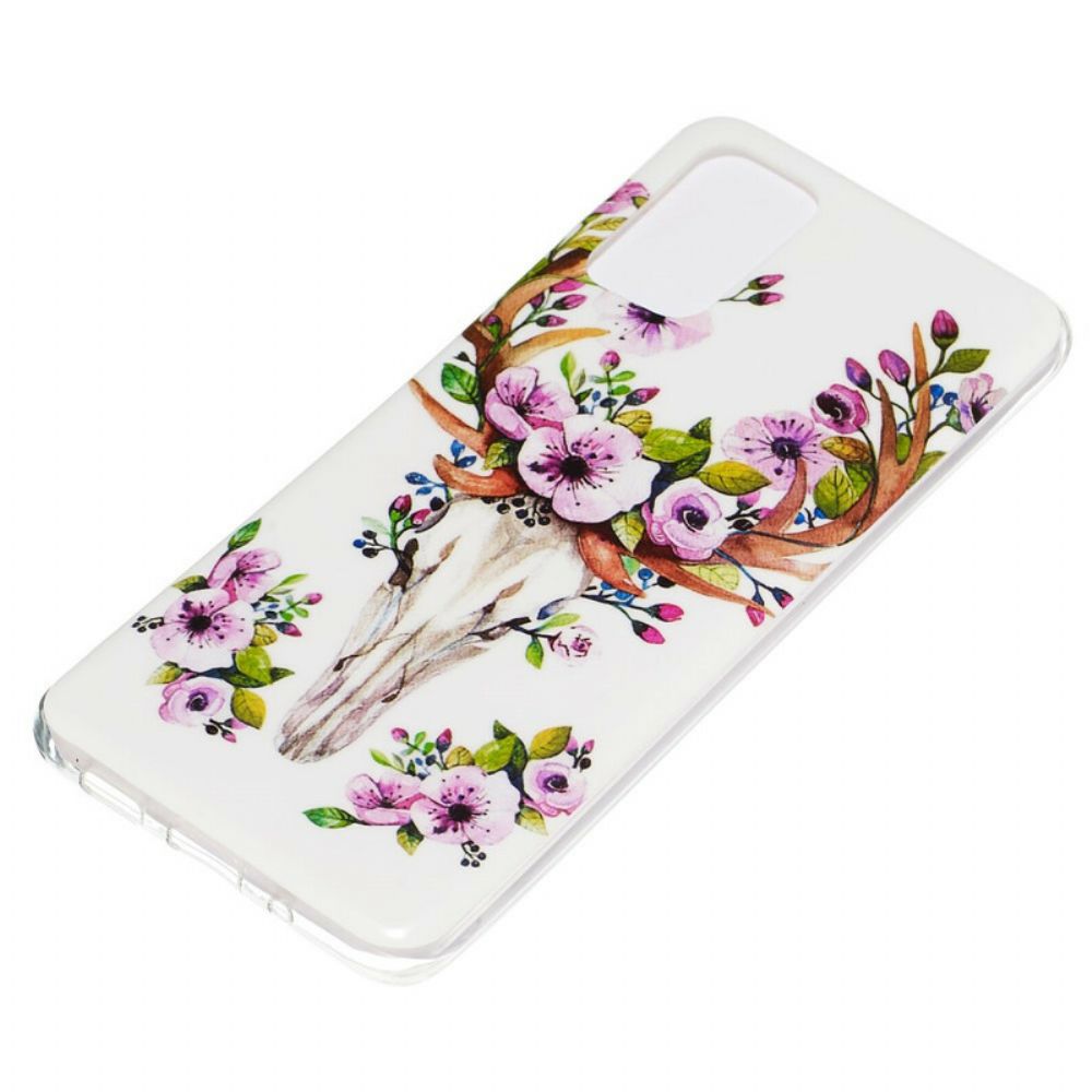 Hoesje voor Samsung Galaxy S20 Plus 4G / 5G Fluorescerende Bloem Eland