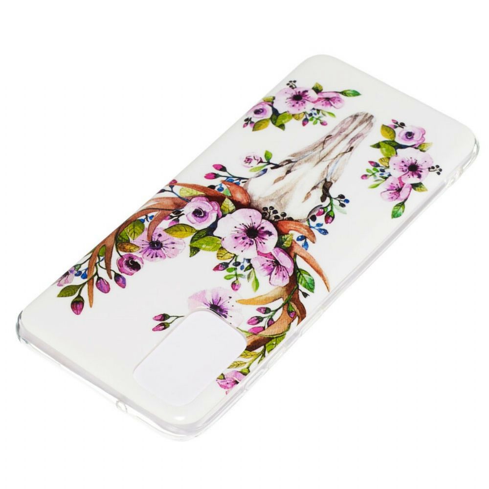 Hoesje voor Samsung Galaxy S20 Plus 4G / 5G Fluorescerende Bloem Eland