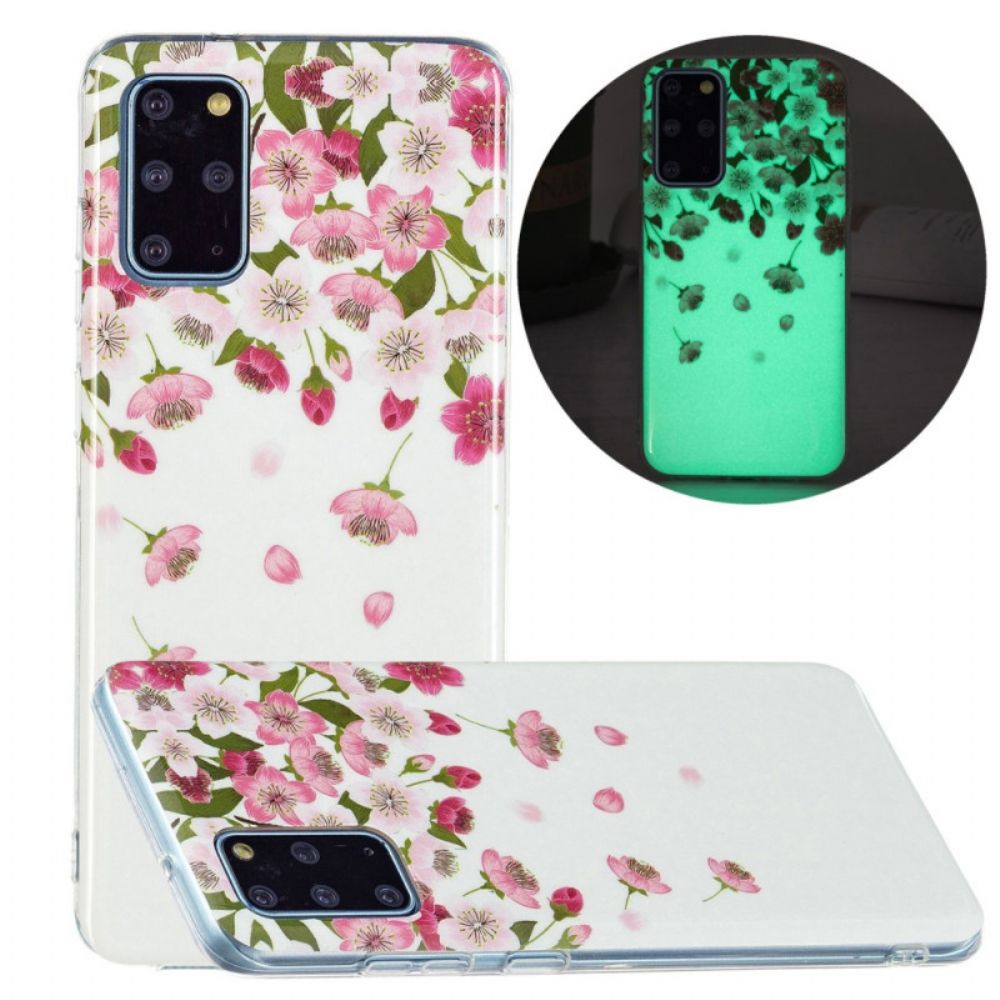 Hoesje voor Samsung Galaxy S20 Plus 4G / 5G Fluorescerende Bloemen