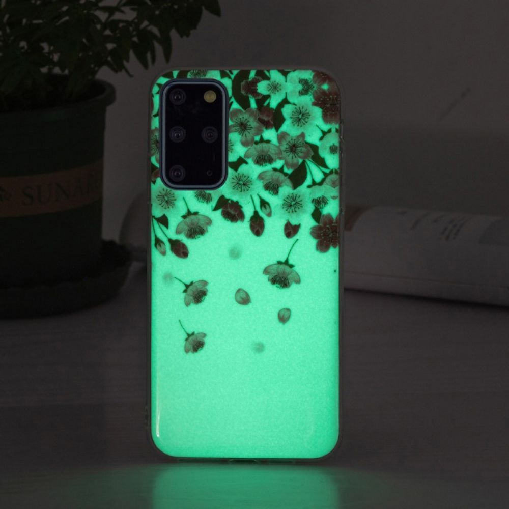 Hoesje voor Samsung Galaxy S20 Plus 4G / 5G Fluorescerende Bloemen