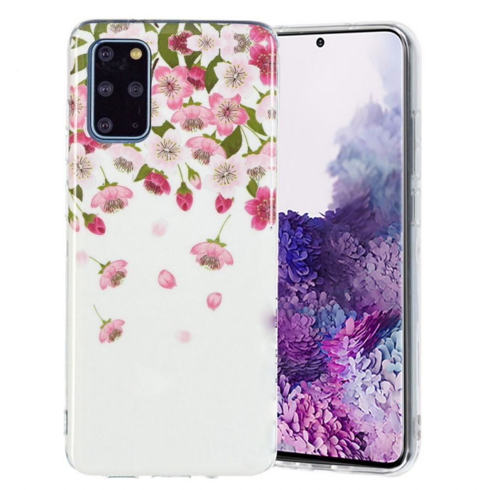 Hoesje voor Samsung Galaxy S20 Plus 4G / 5G Fluorescerende Bloemen