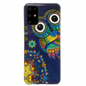 Hoesje voor Samsung Galaxy S20 Plus 4G / 5G Fluorescerende Uil Mandala