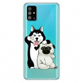 Hoesje voor Samsung Galaxy S20 Plus 4G / 5G Grappige Honden