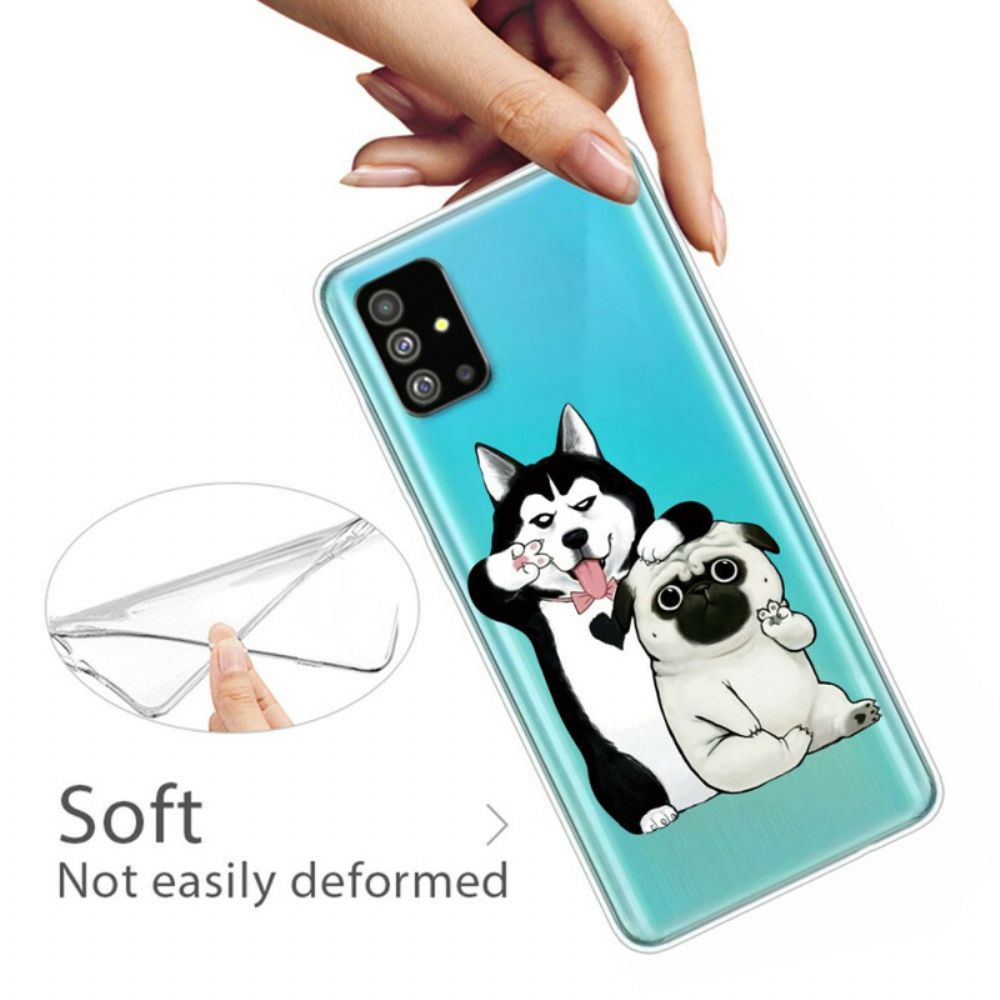 Hoesje voor Samsung Galaxy S20 Plus 4G / 5G Grappige Honden