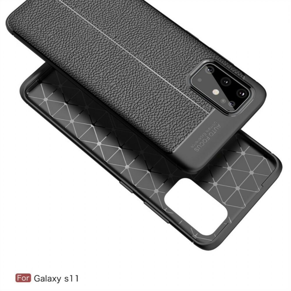 Hoesje voor Samsung Galaxy S20 Plus 4G / 5G Litchi Dubbele Lijn