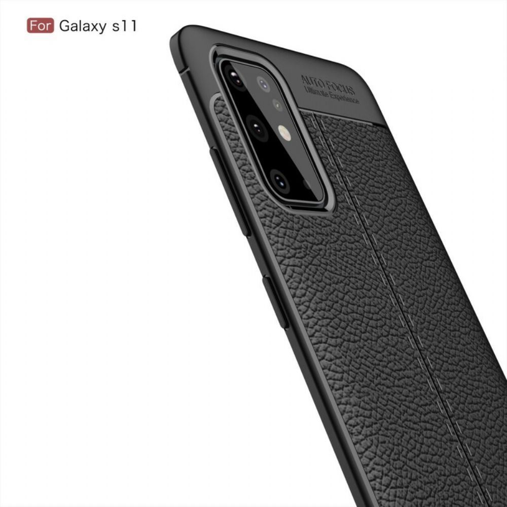 Hoesje voor Samsung Galaxy S20 Plus 4G / 5G Litchi Dubbele Lijn