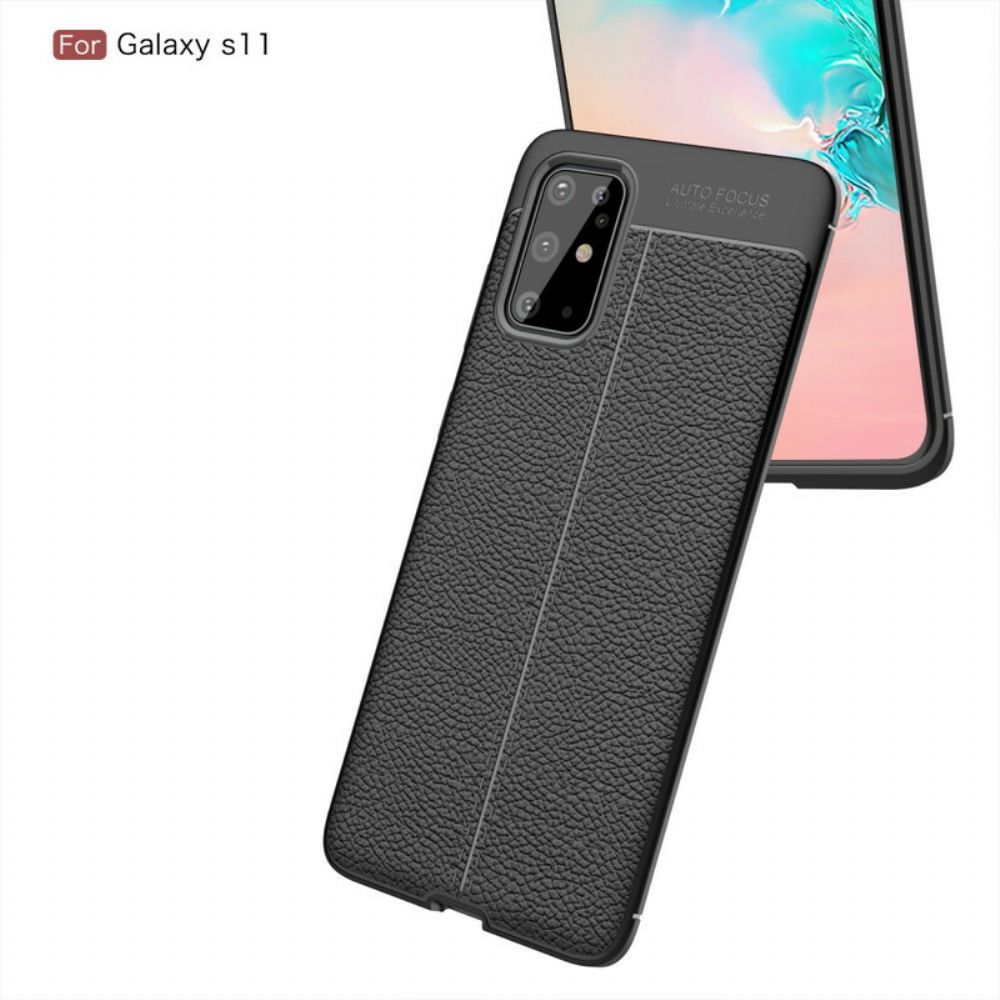 Hoesje voor Samsung Galaxy S20 Plus 4G / 5G Litchi Dubbele Lijn