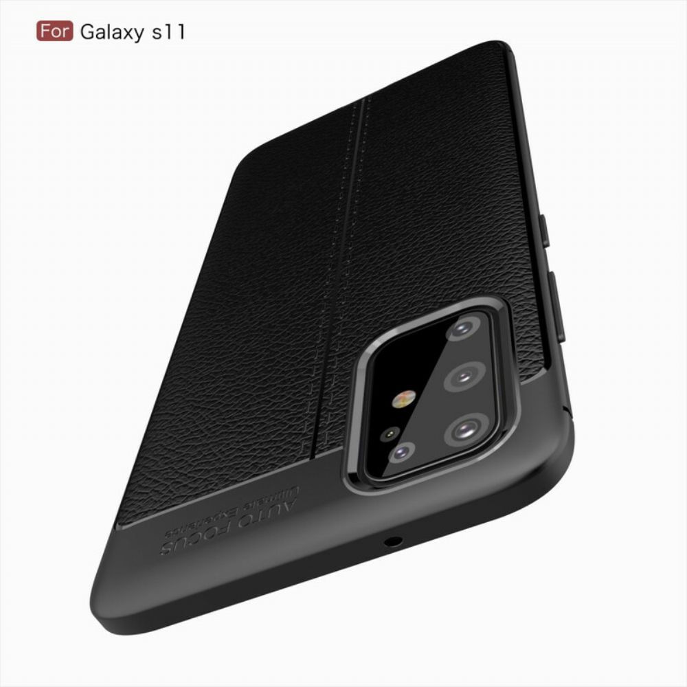 Hoesje voor Samsung Galaxy S20 Plus 4G / 5G Litchi Dubbele Lijn