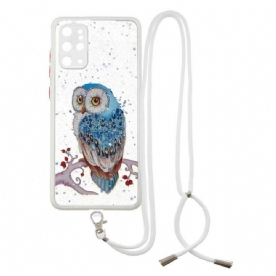 Hoesje voor Samsung Galaxy S20 Plus 4G / 5G Uil Met Koord