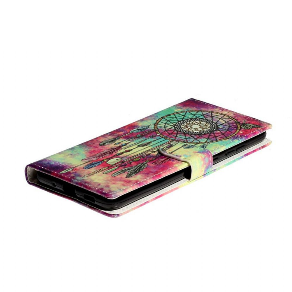 Leren Hoesje voor Samsung Galaxy S20 Plus 4G / 5G Dromenvanger Ontwerp