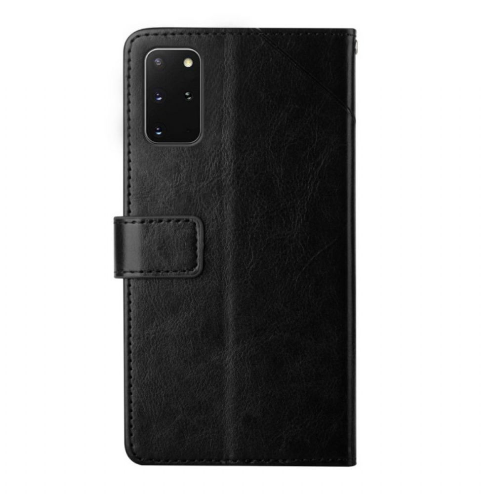 Leren Hoesje voor Samsung Galaxy S20 Plus 4G / 5G Geo Y Design Lederen Stijl