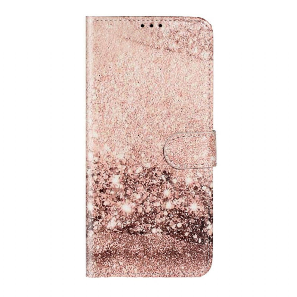 Leren Hoesje voor Samsung Galaxy S20 Plus 4G / 5G Ontwerp Pailletten