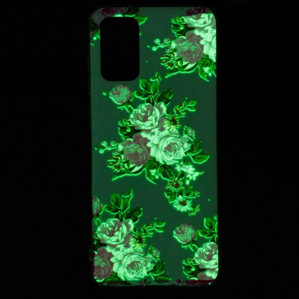 Telefoonhoesje voor Samsung Galaxy S20 Plus 4G / 5G Fluorescerende Bloemen