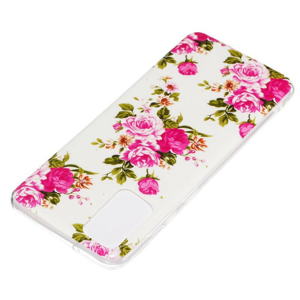 Telefoonhoesje voor Samsung Galaxy S20 Plus 4G / 5G Fluorescerende Bloemen