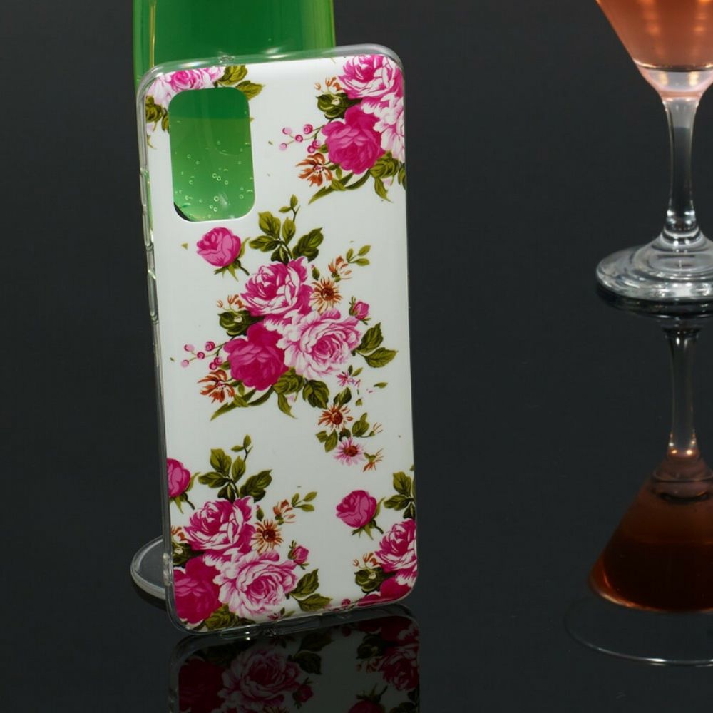 Telefoonhoesje voor Samsung Galaxy S20 Plus 4G / 5G Fluorescerende Bloemen