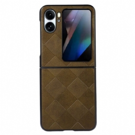 Hoesje voor Oppo Find N2 Flip Folio-hoesje Geweven Stijl