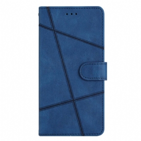 Folio-hoesje voor Xiaomi 12 Lite Met Ketting Riemlijnen Met Leereffect