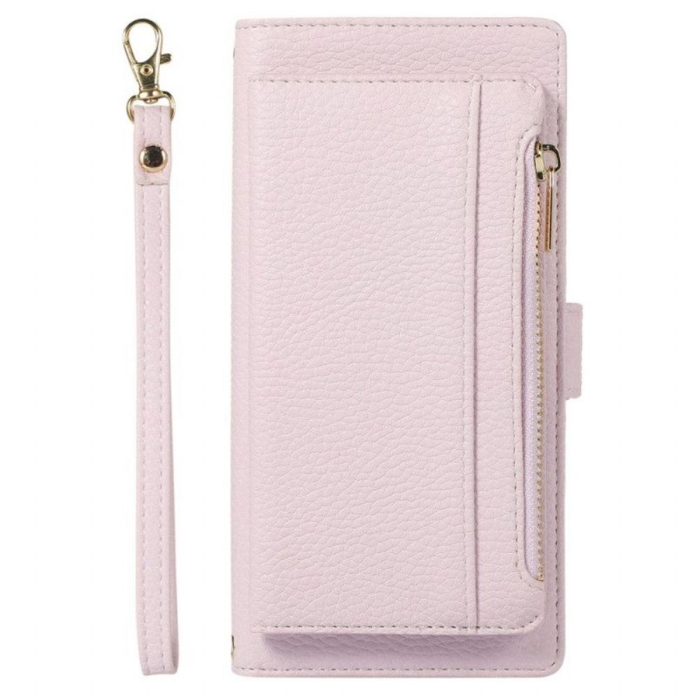 Folio-hoesje voor Xiaomi 12 Lite Portemonnee Leren Afneembare Portemonnee En Lanyard