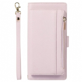 Folio-hoesje voor Xiaomi 12 Lite Portemonnee Leren Afneembare Portemonnee En Lanyard