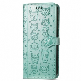 Leren Hoesje voor Xiaomi 12 Lite Geanimeerde Dieren