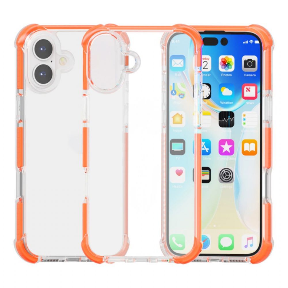 Case Hoesje iPhone 16 Telefoonhoesje Gekleurde Randen