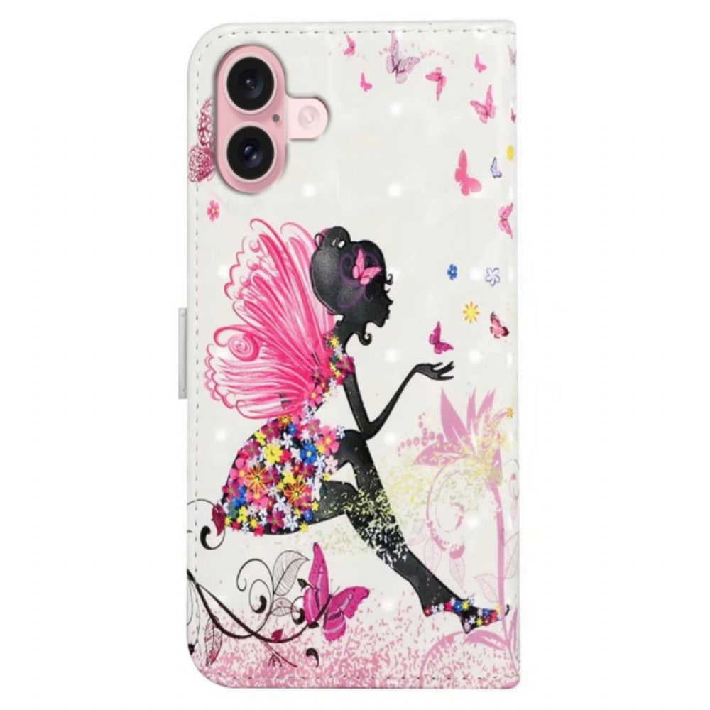 Flip Case Leren iPhone 16 Fee