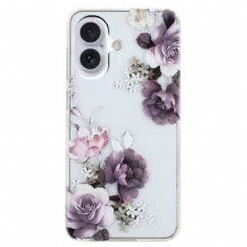 Hoesje iPhone 16 Pioenrozen