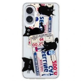 Hoesje iPhone 16 Zwarte Katten