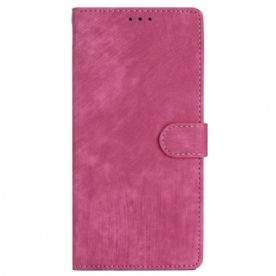 Leren Hoesje iPhone 16 Suède-effect Bescherming Hoesje