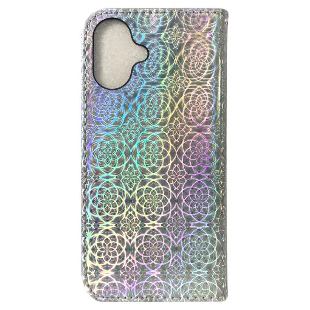 Leren Hoesje Voor iPhone 16 Discostijl