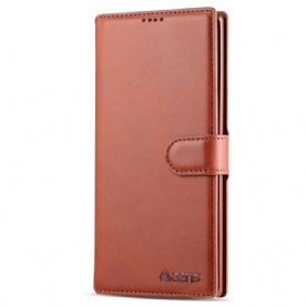 Folio-hoesje voor Samsung Galaxy Note 10 Plus Azns Retro