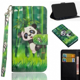 Folio-hoesje voor Samsung Galaxy Note 10 Plus Panda En Bamboe