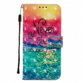 Folio-hoesje voor Samsung Galaxy Note 10 Plus Stop Nooit Met Dromen