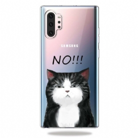 Hoesje voor Samsung Galaxy Note 10 Plus De Kat Die Nee Zegt